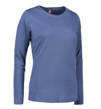 Ladies' interlock T-shirt|long-sleeved