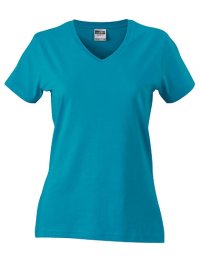 Ladies Slim Fit V-T