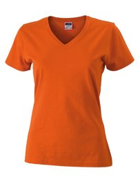 Ladies Slim Fit V-T