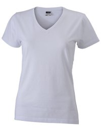Ladies Slim Fit V-T