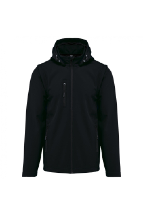 3-layer softshell hooded afneemb mouwen K422