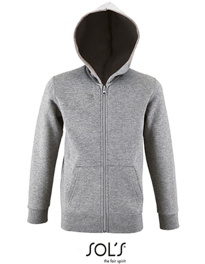 Kids´  Zip Hoodie Stone