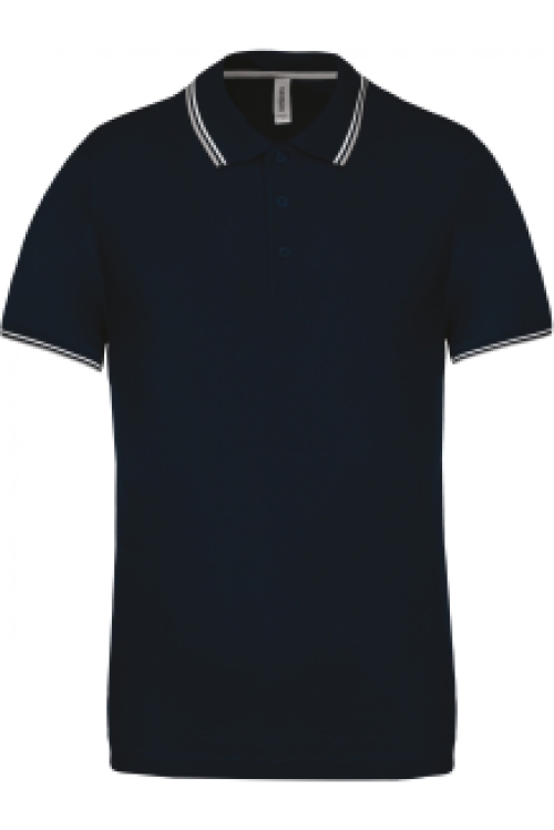 Short-sleeved polo shirt K250 contrast