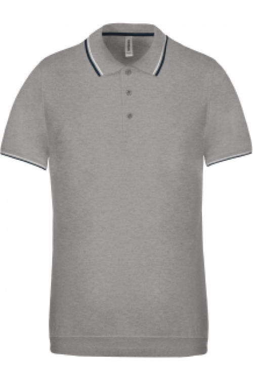 Short-sleeved polo shirt K250 contrast