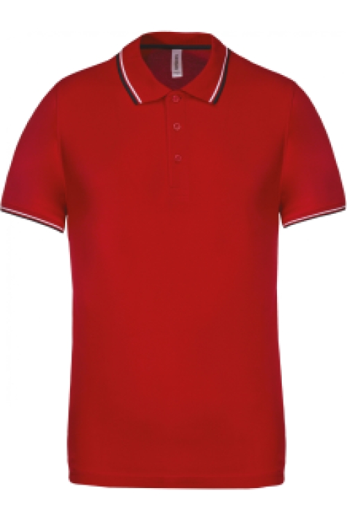 Short-sleeved polo shirt K250 contrast