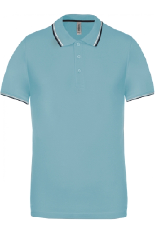 Short-sleeved polo shirt K250 contrast