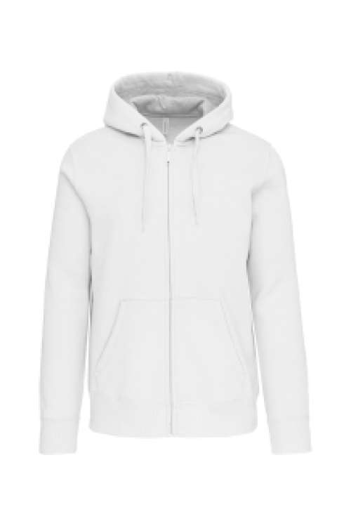 Full zip hooded sweatshirt K444 360 gr