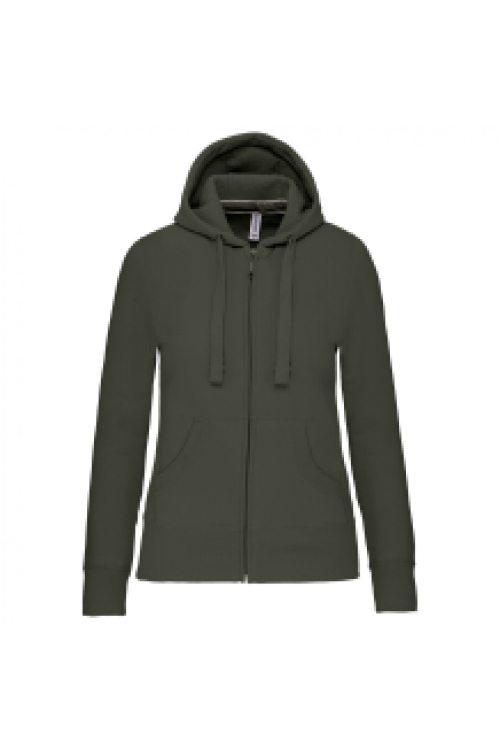 Full zip hooded sweatshirt K464