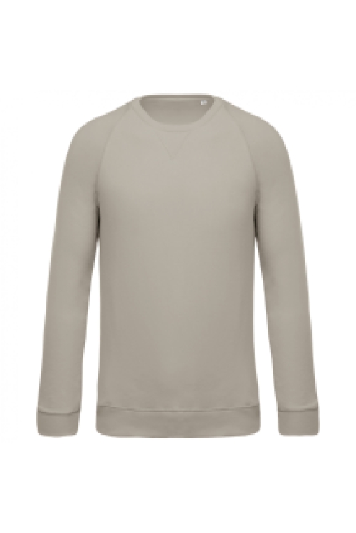 Organic cotton crew neck raglan sleeve sweatshirt K480