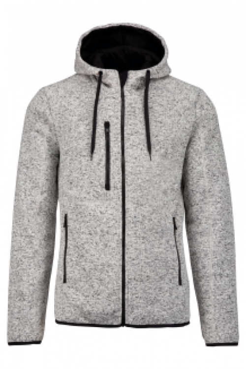 Heather hooded jacket