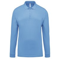 Men's long-sleeved piqué polo shirt