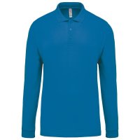 Men's long-sleeved piqué polo shirt