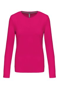 Long-sleeved crew neck T-shirt K383