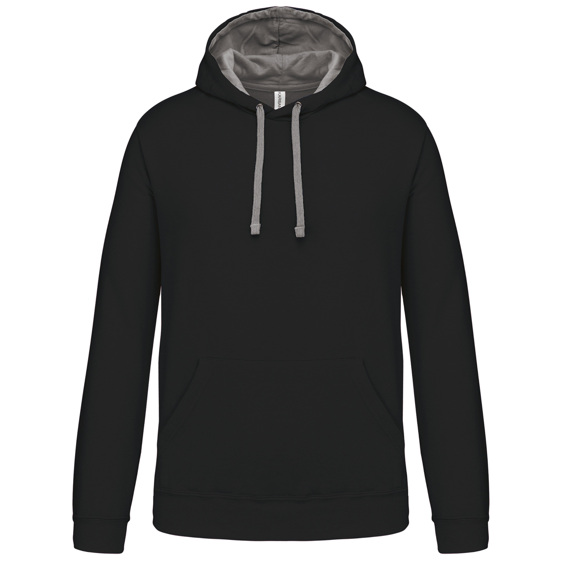 Hooded sweater met gecontrasteerde capuchon