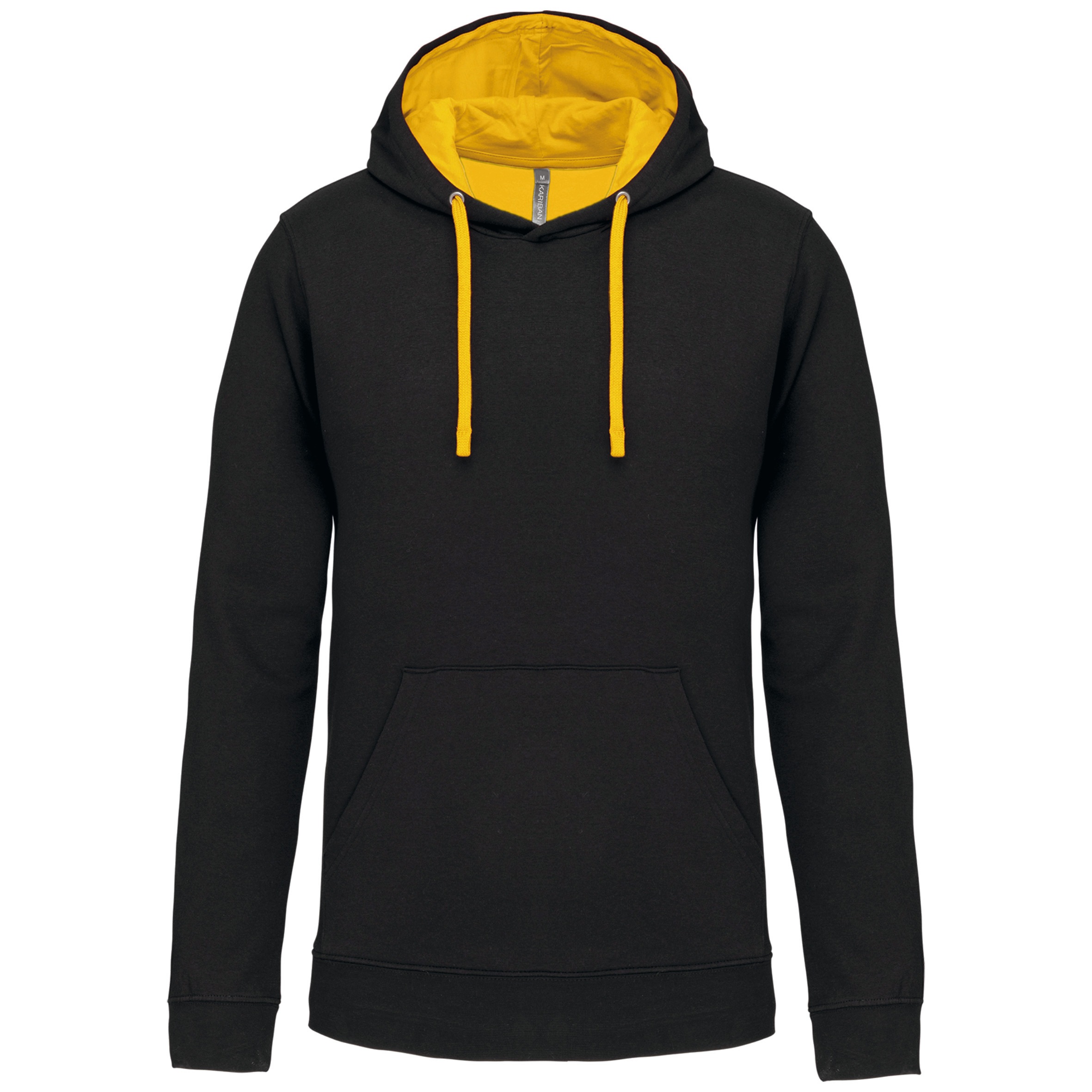Hooded sweater met gecontrasteerde capuchon