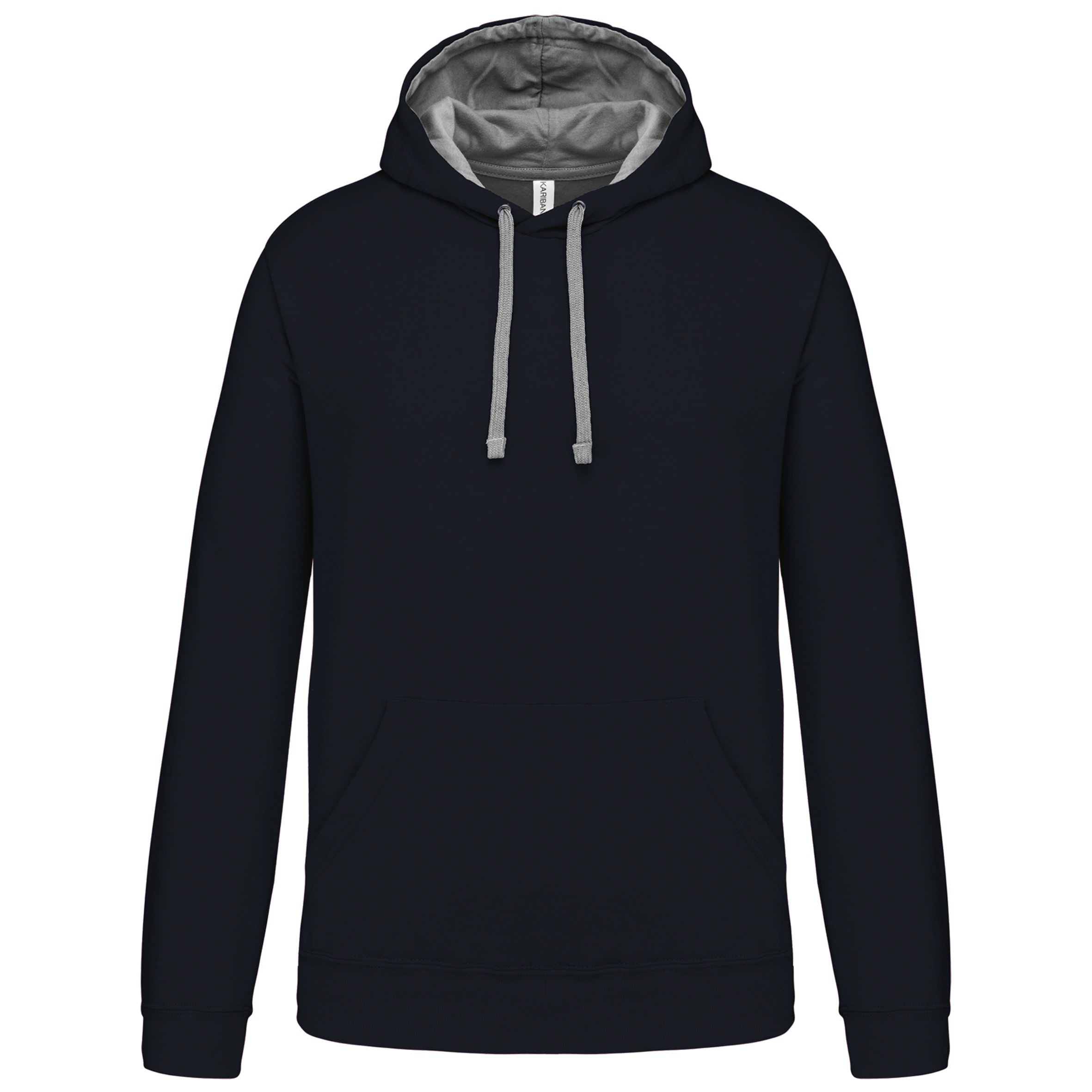 Hooded sweater met gecontrasteerde capuchon