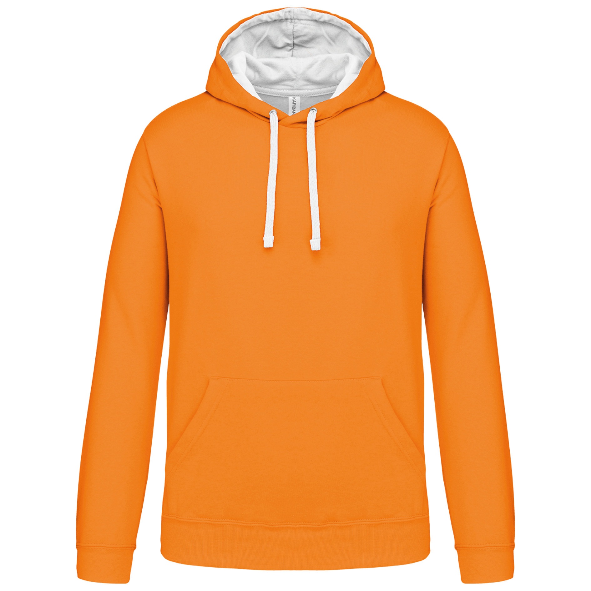 Hooded sweater met gecontrasteerde capuchon