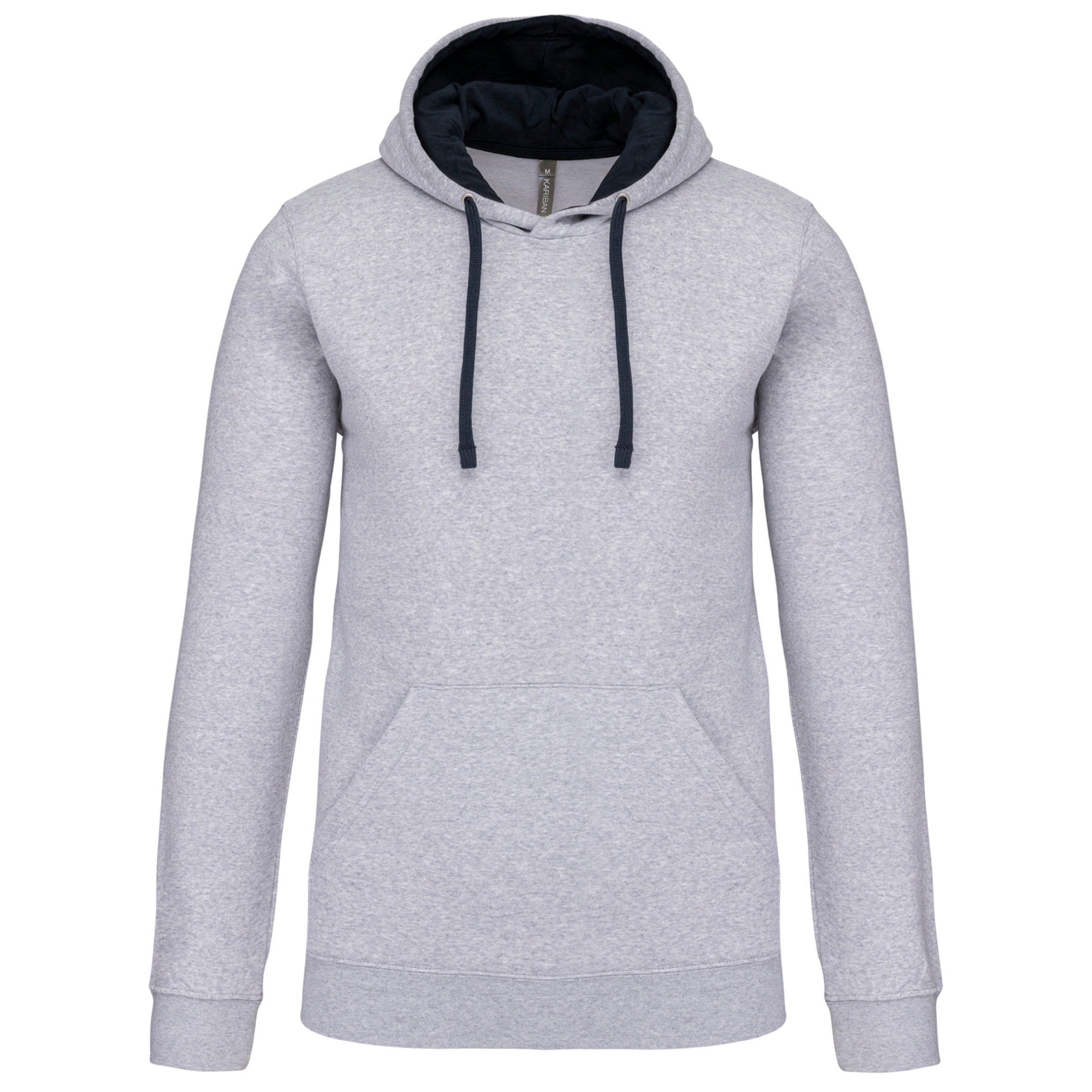 Hooded sweater met gecontrasteerde capuchon