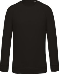 Organic cotton crew neck raglan sleeve sweatshirt K480