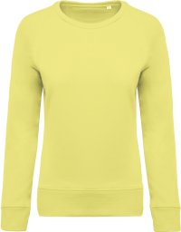 Organic cotton crew neck raglan sleeve sweatshirt K481