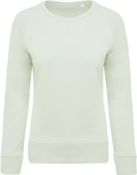 Organic cotton crew neck raglan sleeve sweatshirt K481