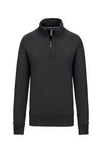 Zipped neck sweatshirt K487 300 gr