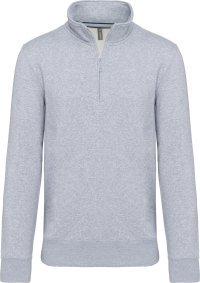 Zipped neck sweatshirt K487 300 gr