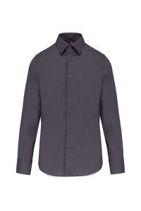 Men's long-sleeved cotton / elastane shirt K529