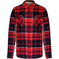 Sherpa-lined checked SHIRT JACKET K579