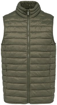 Lichte, gerecycleerde herenbodywarmer