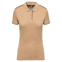 Ladies' short-sleeved contrasting DayToDay polo sh