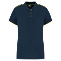 Ladies' short-sleeved contrasting DayToDay polo sh