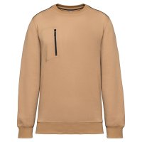 Unisex DayToDay contrasting zip pocket sweatshirt