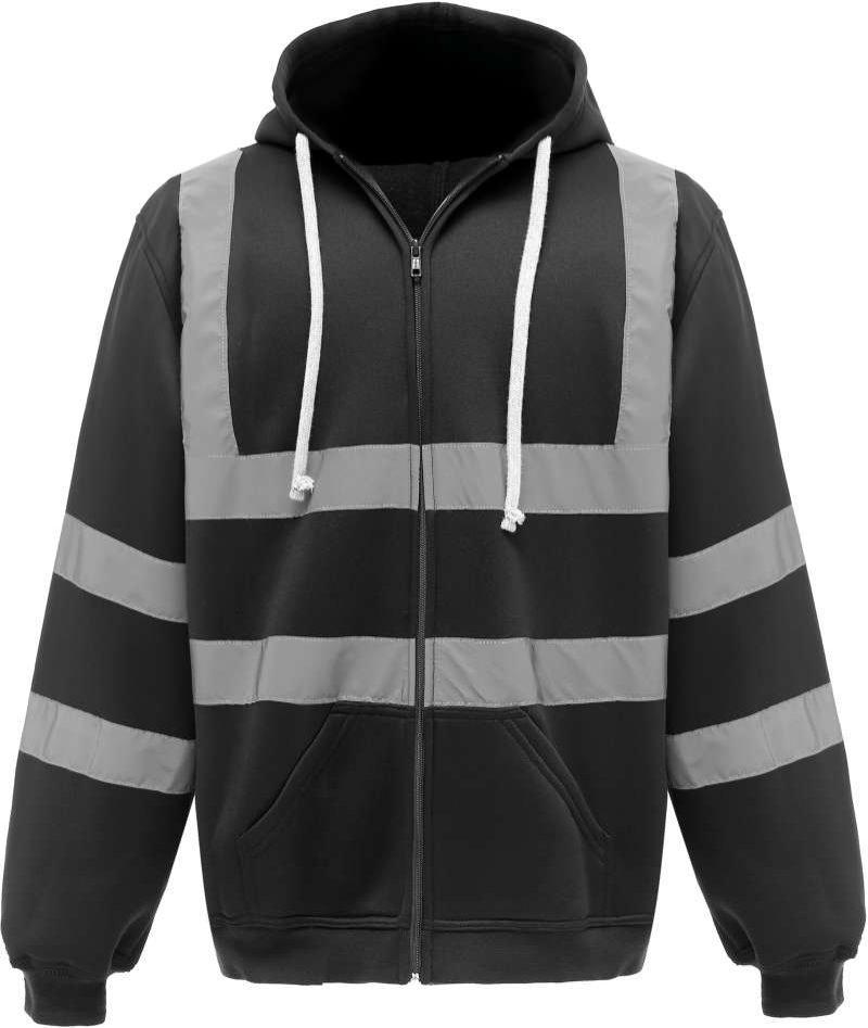 Hi-Vis Full Zip Hooded Sweatshirt YHVK07