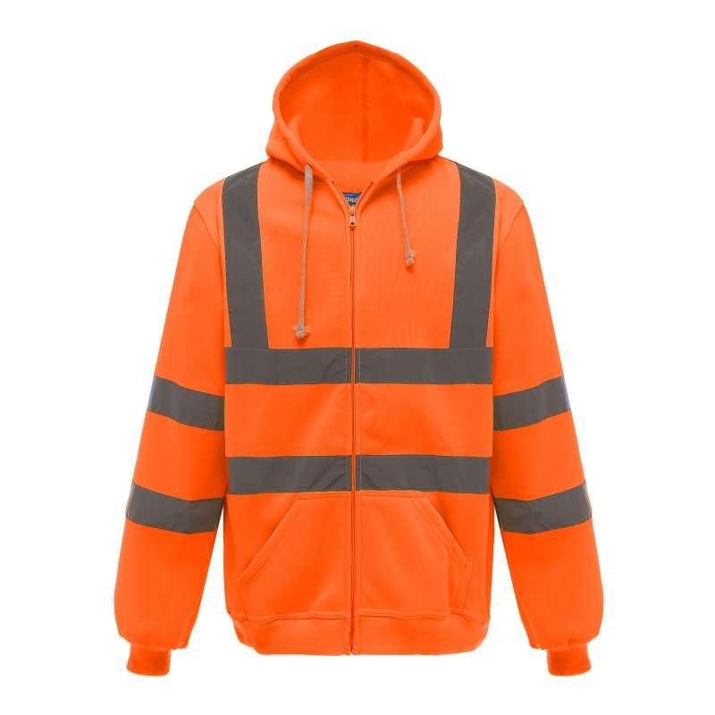 Hi-Vis Full Zip Hooded Sweatshirt YHVK07