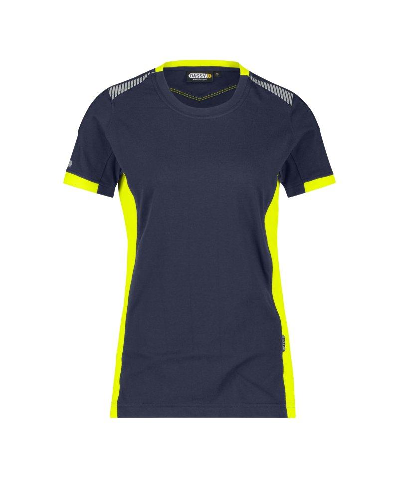 T-SHIRT DASSY LOGYX TAMPICO - ZWART/GEEL WOMEN