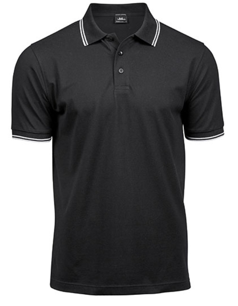Men?s Luxury Stripe Stretch Polo