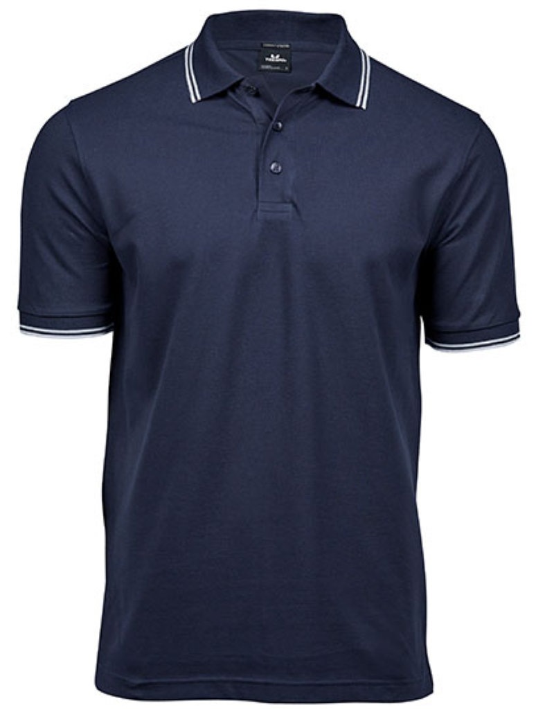 Men?s Luxury Stripe Stretch Polo