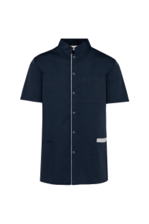 Men’s polycotton smock with press studs