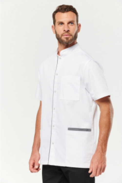 Men’s polycotton smock with press studs